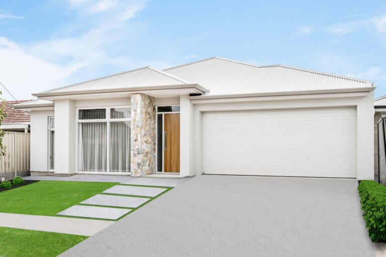 Facade of a house built by MyHomeBuild.