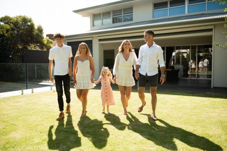 Tammy Barton, Founder and Director of MyBudget, with her family.