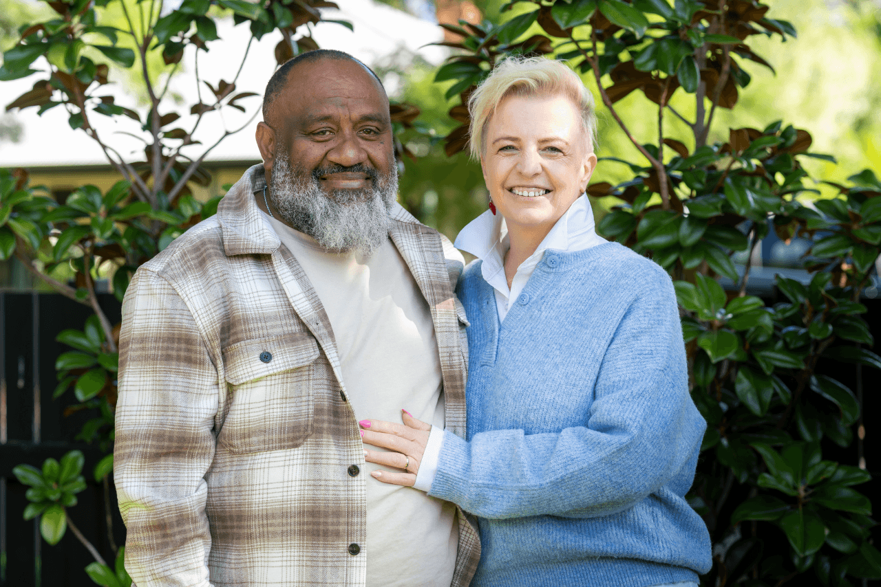 Kim and Bob, MyBudget clients, celebrating greater financial confidence, showing what New Zealanders can achieve with personalised budgeting support.